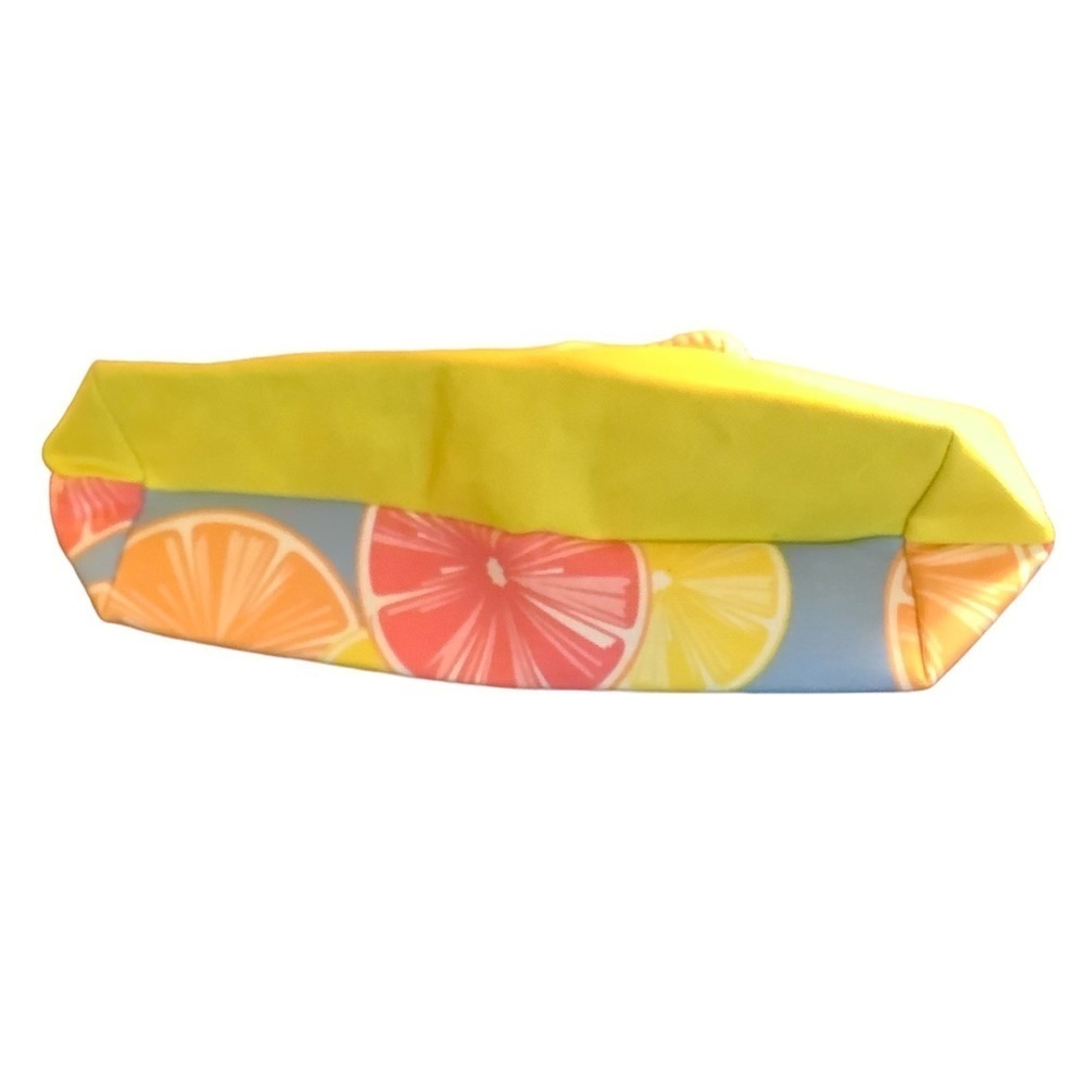 Pucker Up Canvas Beach Tote Bag and a Woven Envelope Clutch - Picture 5 of 8